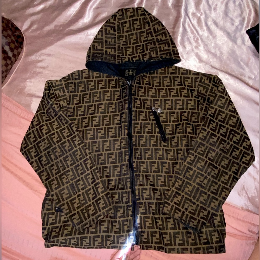 Authentic Fendi Zucca Jacket Vintaged FF Monogram